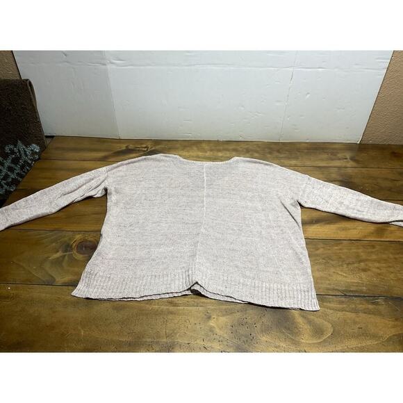 Eileen Fisher Pink Beige Knit Pullover Sweater Top Italian Yarn Size PM - Picture 11 of 12